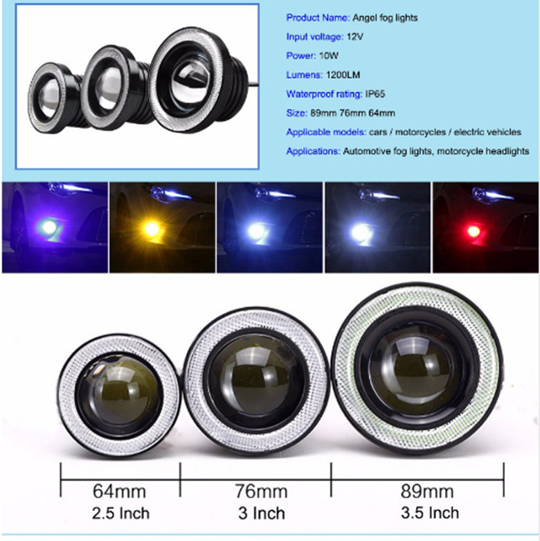 Modification of automobile LED lens fog lamp