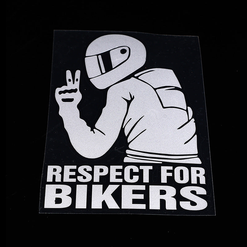 Respect For Bikers Automobile Sticker