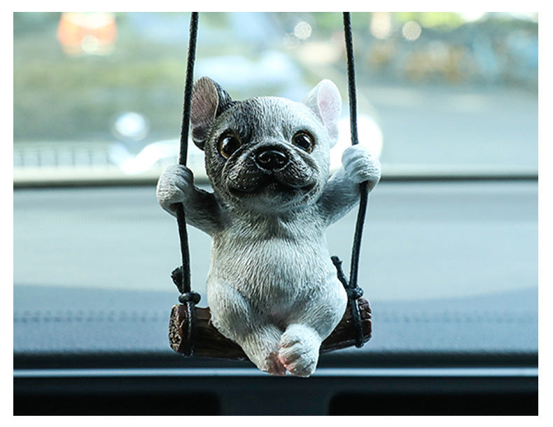 Bulldog Automobile Hanging Ornament Rearview Mirror