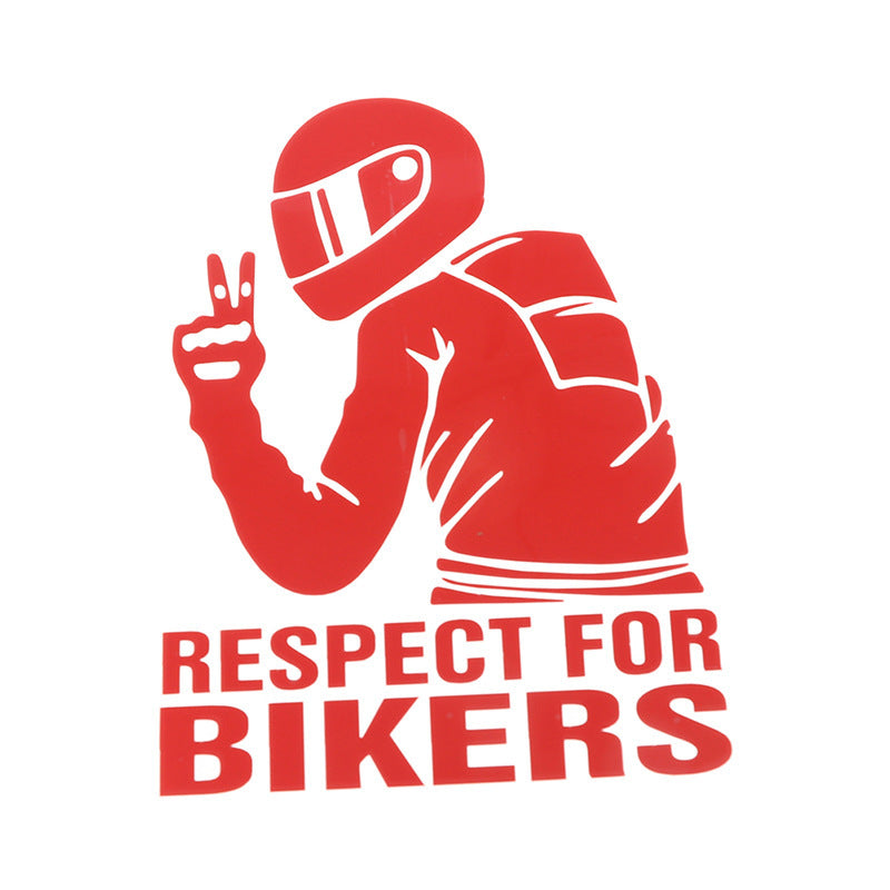 Respect For Bikers Automobile Sticker