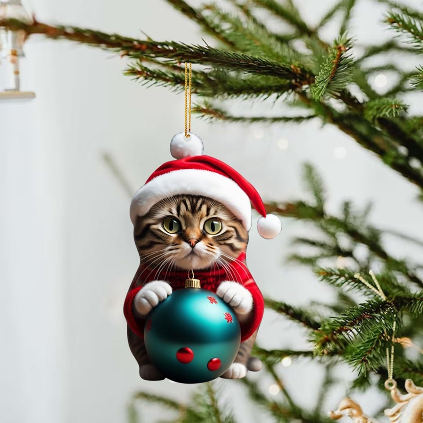 Christmas Creative Kitty Automobile Hanging Ornament