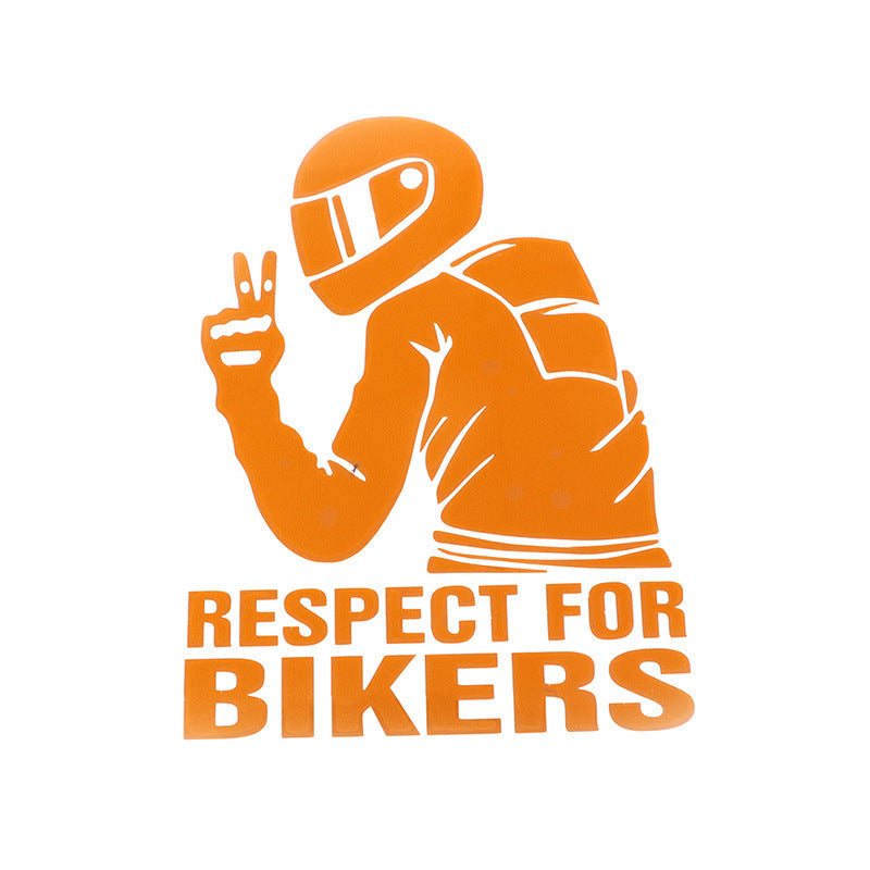 Respect For Bikers Automobile Sticker